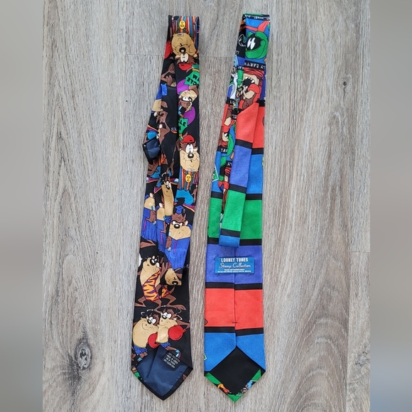 Vintage Looney Tunes x USPS Stamp Collection series Neck Tie Set - Picture 7 of 8